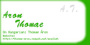 aron thomae business card